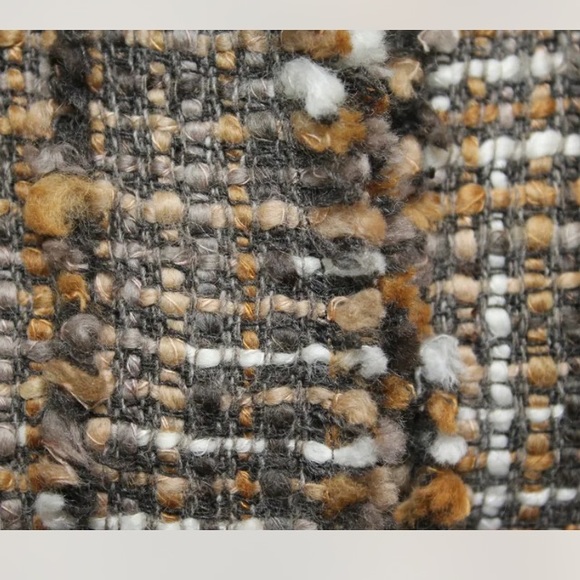 Perry Ellis Tweed Women Brown Blazer Size 8 Wool - Picture 3 of 12